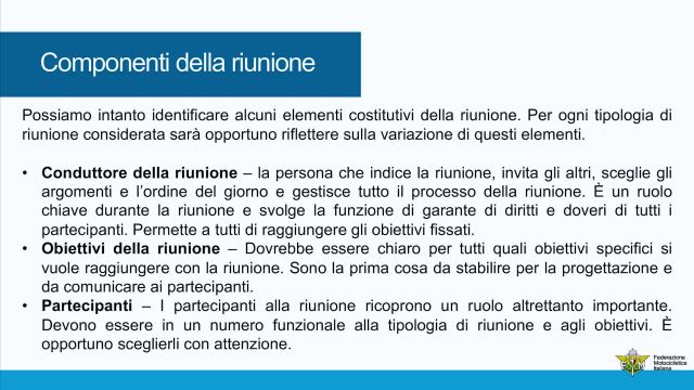 gestione riunioni 1 - cos'è una riunione-