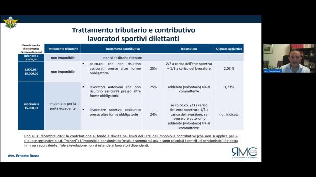 05 Trattamento tributario e contributi