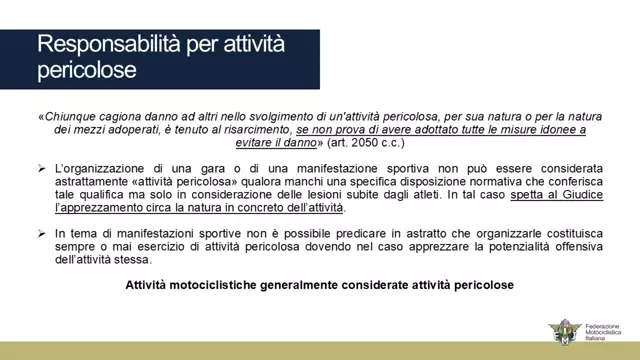 v-2 Responsabilità civile e penale - Introduzione alle responsabilità del Tecnico FMI
