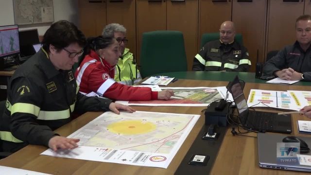 Incidente industriale alla Toscochimica, ma è solo una esercitazione di protezione civile