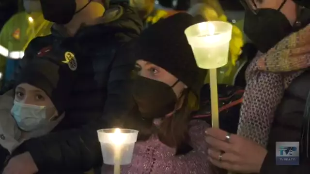 Camminata per la pace: a Poggio a Caiano sfila la grande bandiera della Marcia Perugia-Assisi