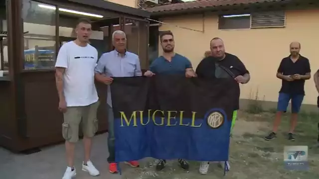 Evaristo Beccalossi al compleanno di 