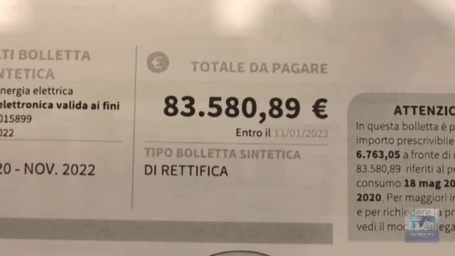 Bolletta di fine anno da incubo per un negozio: oltre 83 mila euro da pagare in seguito ai ricalcoli