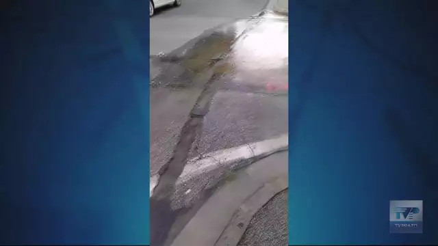 Perdita idrica in via di Cantagallo