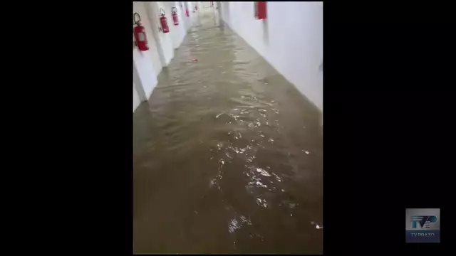 Bufera su Prato, allagamenti anche nei sotterranei dell'ospedale Santo Stefano